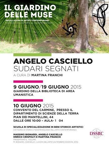 Il Giardino delle Muse: Angelo Casciello – Sudari segnati Il Giardino delle Muse: Angelo Casciello – Sudari segnati