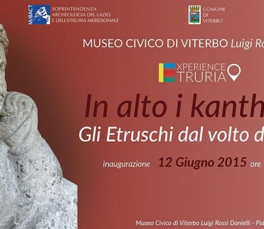 In alto i kantharoi. Gli etruschi dal volto di pietra