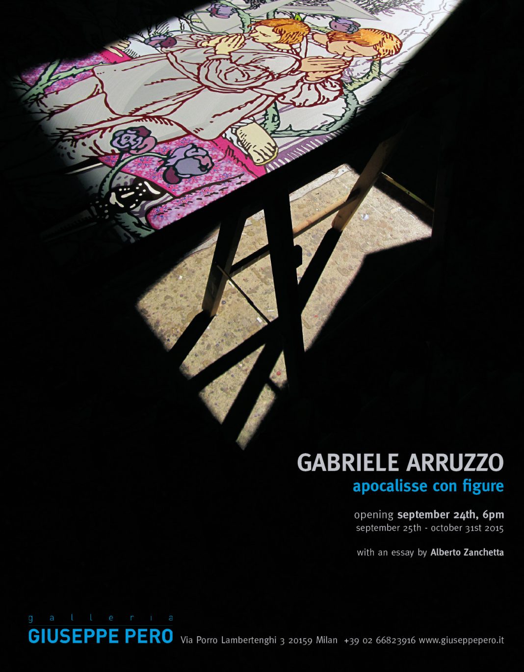 Gabriele Arruzzo –  Apocalisse con figurehttps://www.exibart.com/repository/media/eventi/2015/08/gabriele-arruzzo-8211-apocalisse-con-figure-1068x1369.jpg