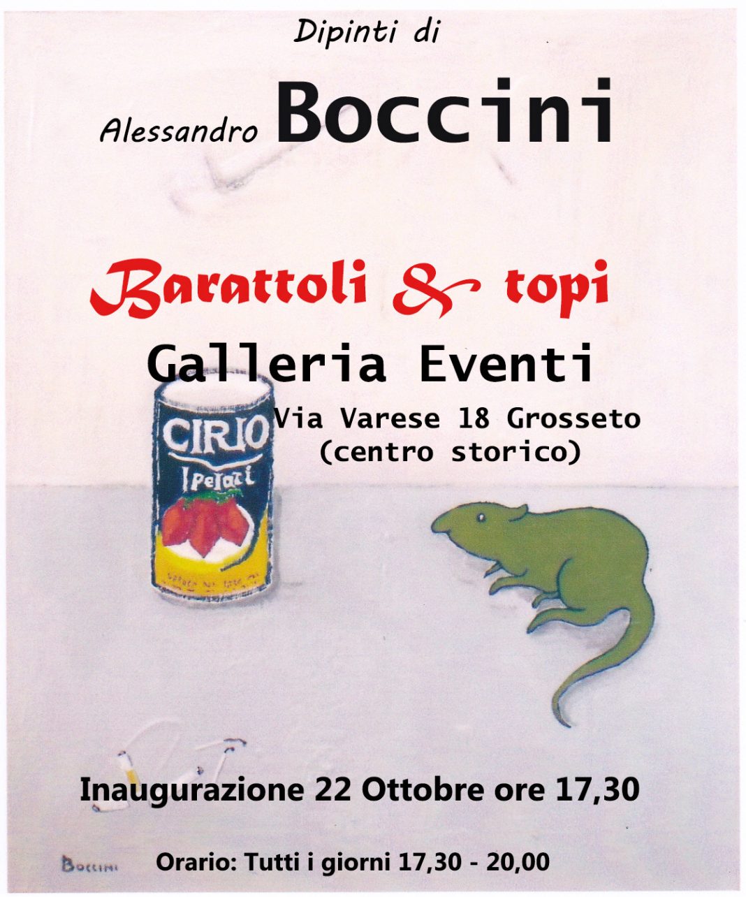 Alessandro Boccini – Barattoli & topihttps://www.exibart.com/repository/media/eventi/2015/10/alessandro-boccini-8211-barattoli-amp-topi-1068x1284.jpg
