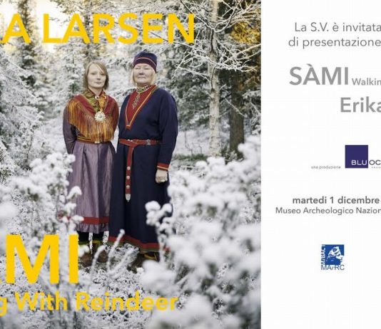 Erika Larsen – Sami Walking with reindeer