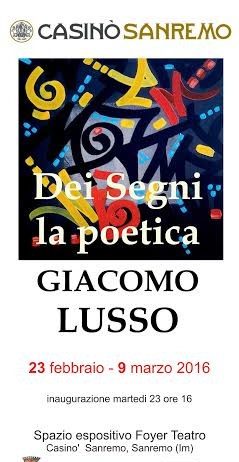 Giacomo Lusso – Dei Segni la poetica