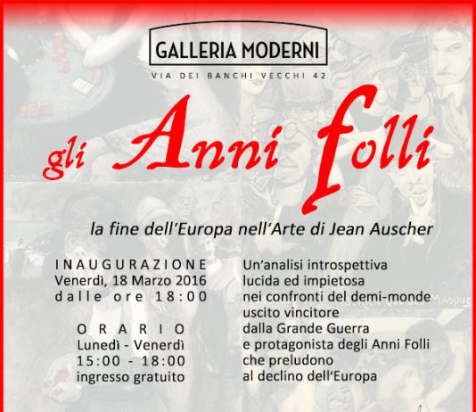 Gli Anni Folli. La fine dell’Europa nell’Arte di Jean Auscher