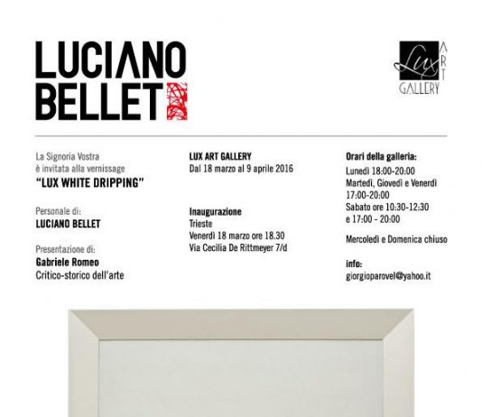 Luciano Bellet – Lux White Dripping