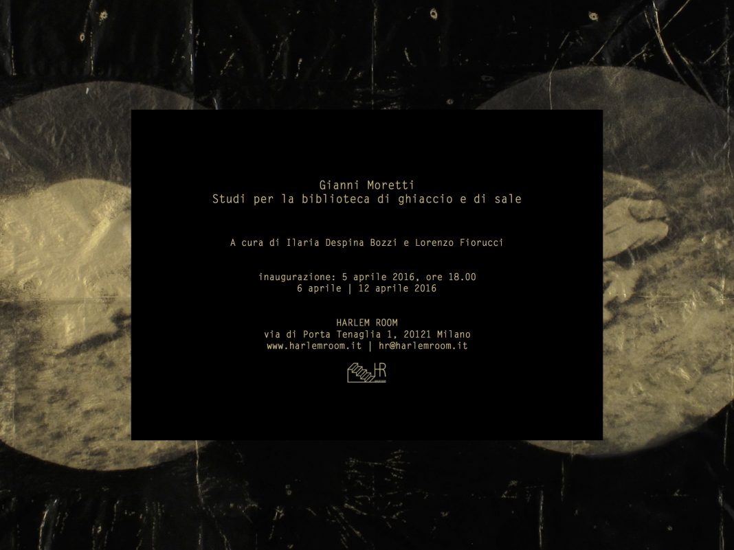 Gianni Moretti – Studi per la biblioteca di ghiaccio e di salehttps://www.exibart.com/repository/media/eventi/2016/04/gianni-moretti-8211-studi-per-la-biblioteca-di-ghiaccio-e-di-sale-1068x801.jpg