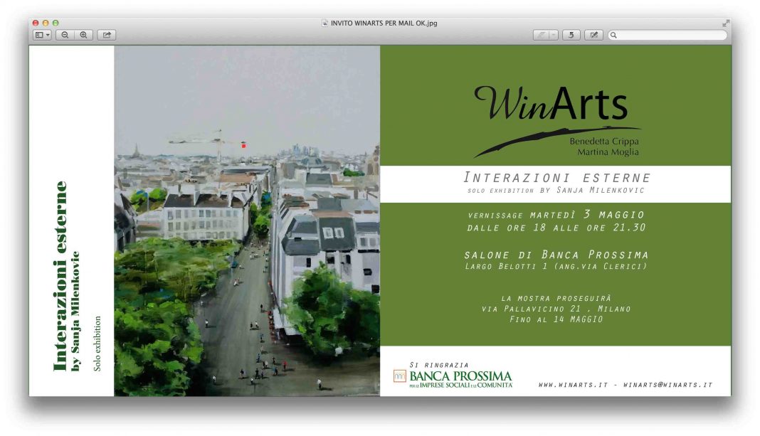 Sanja Milenkovic . Interazioni esternehttps://www.exibart.com/repository/media/eventi/2016/04/sanja-milenkovic-.-interazioni-esterne-1068x613.jpg