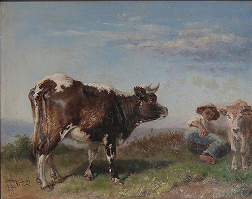 Mietiture.  Le vacche brune di Nicola Febo, Giuseppe Palizzi e Giovanni Segantini
