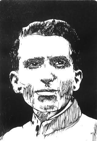 Xilografia Omaggio a Gozzano