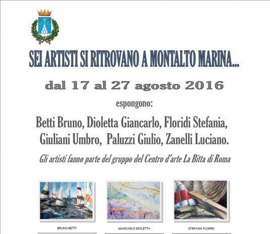 Sei artisti si ritrovano a Montalto Marina..