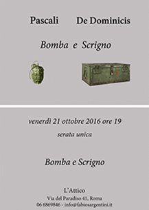 Pino Pascali / Gino De Dominicis – Bomba e Scrigno