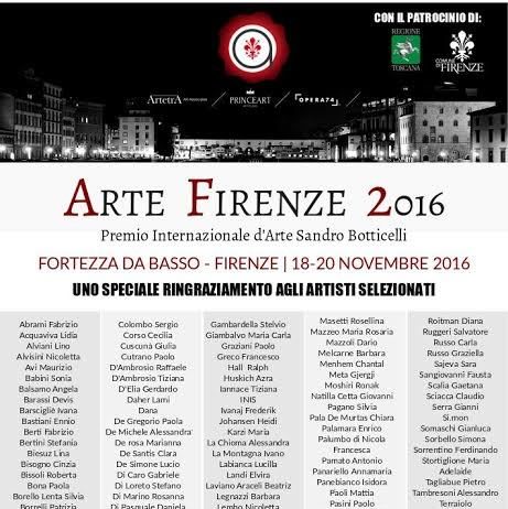 ARTE FIRENZE 2016 – Premio Internazionale Sandro Botticelli