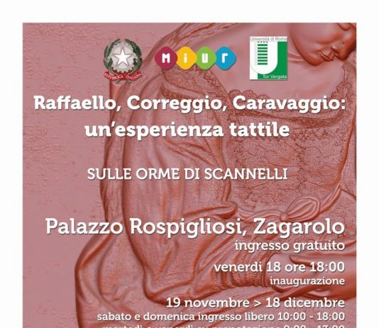 Raffaello, Correggio, Caravaggio: un’esperienza tattile