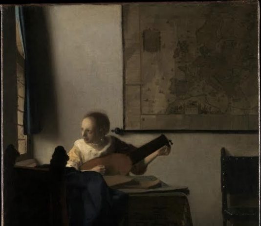 Vermeer, la donna con il liuto dal Metropolitan Museum