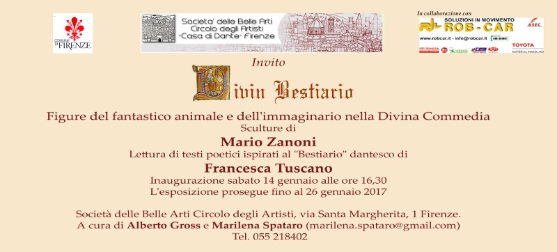 Mario Zanoni – Divin Bestiario. Figure del fantastico animale e dell’immaginario nella Divina Commediahttps://www.exibart.com/repository/media/eventi/2017/01/mario-zanoni-8211-divin-bestiario.-figure-del-fantastico-animale-e-dell8217immaginario-nella-divina-commedia.jpg
