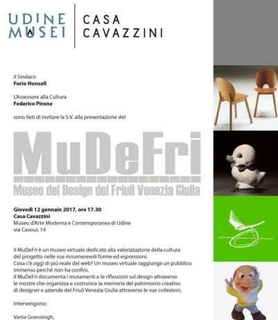 Presentazione MuDeFri – Museo del Design del Friuli Venezia Giulia