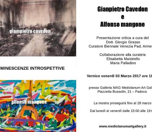 Fernando Alfonso Mangone / Giampietro Cavedon – Luminescenze Introspettive