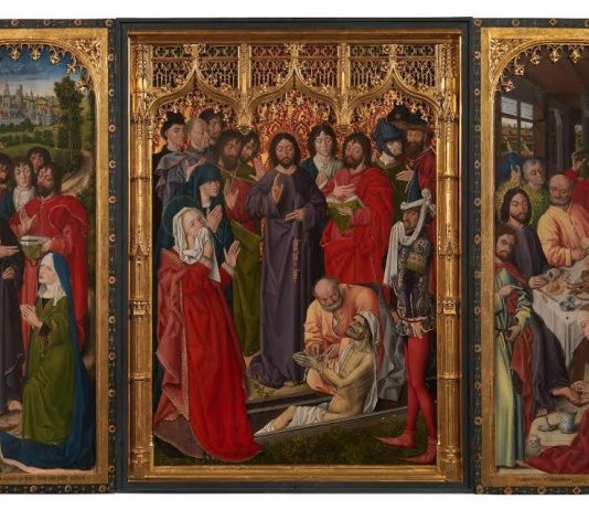 Il restauro del trittico con la Resurrezione di Lazzaro di Nicolas Froment