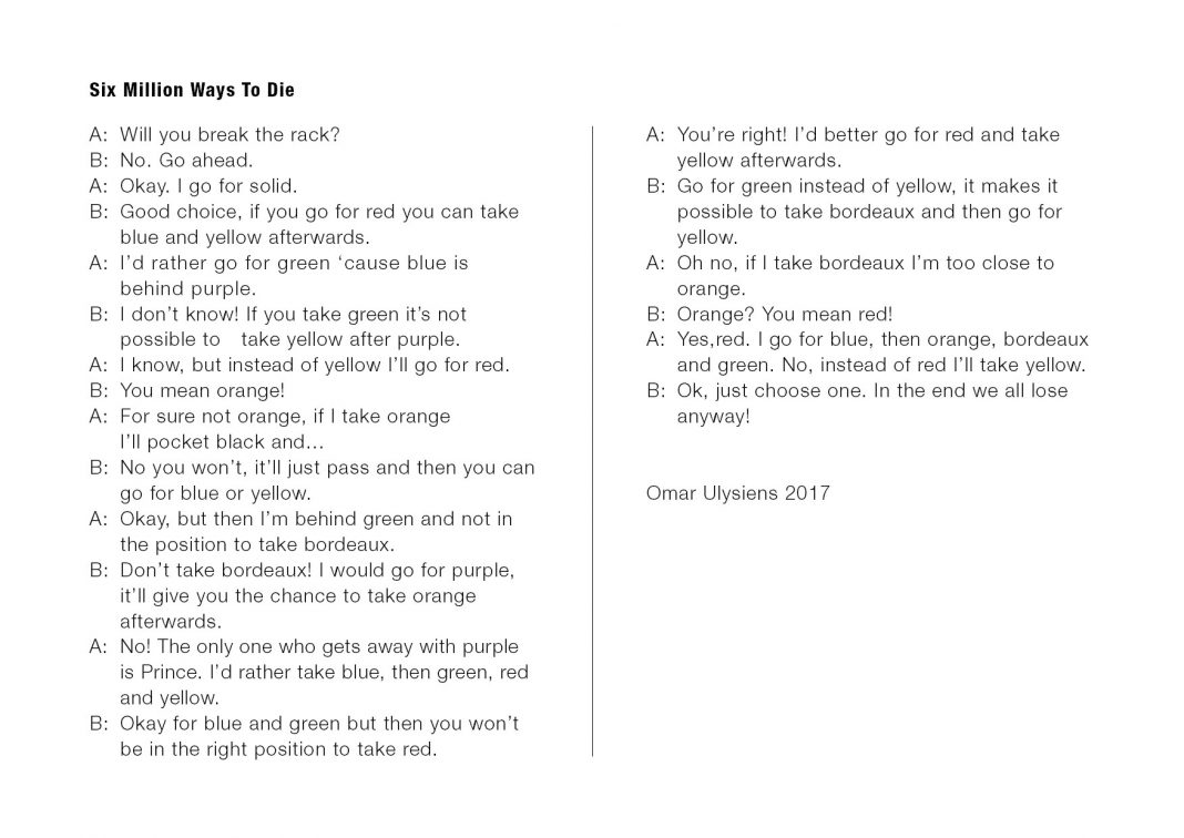 Simon Laureyns  – Six Million Ways to Diehttps://www.exibart.com/repository/media/eventi/2017/03/simon-laureyns-8211-six-million-ways-to-die-1068x756.jpg