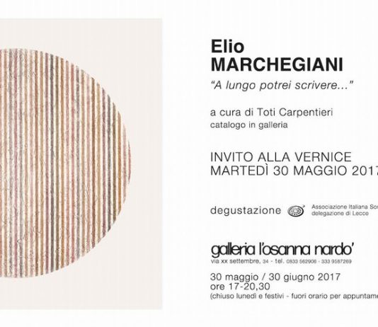 Elio Marchegiani – “A lungo potrei scrivere…”