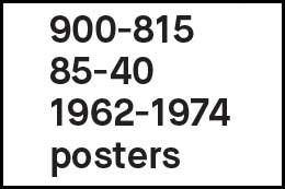 1962-1974 posters
