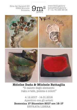 Héloise Dada / Michele Battaglia – Il calore degli elementi: raku e tele, poesia e colori