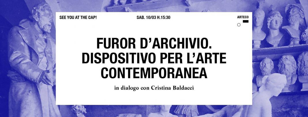 Furor d’archivio. Dispositivo per l’arte contemporanea 
in dialogo con Cristina Baldaccihttps://www.exibart.com/repository/media/eventi/2018/03/furor-d’archivio.-dispositivo-per-l’arte-contemporanea-in-dialogo-con-cristina-baldacci-1068x406.jpg