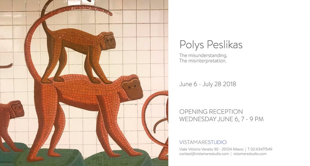 Polys Peslikas – The misunderstanding. The misinterpretation.https://www.exibart.com/repository/media/eventi/2018/05/polys-peslikas-8211-the-misunderstanding.-the-misinterpretation-1068x572.jpg