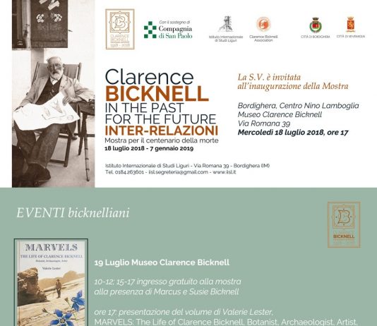 Clarence Bicknell in the past for the future. Inter-relazioni