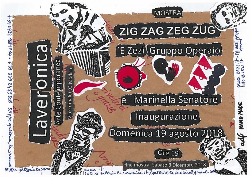 Gruppo operaio ‘E Zezi/Marinella Senatore – Proloco #1 – ZIG ZAG ZEG ZUGhttps://www.exibart.com/repository/media/eventi/2018/08/gruppo-operaio-‘e-zezimarinella-senatore-8211-proloco-1-8211-zig-zag-zeg-zug-1068x754.jpg