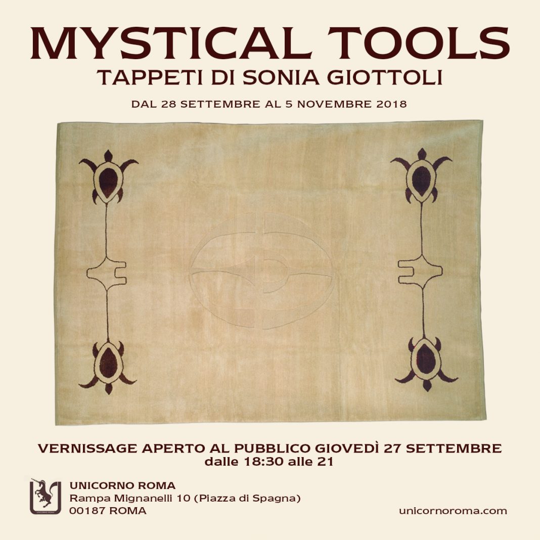 Mystical Tools.  I tappeti di Sonia Giottolihttps://www.exibart.com/repository/media/eventi/2018/09/mystical-tools.-i-tappeti-di-sonia-giottoli-1068x1068.jpg