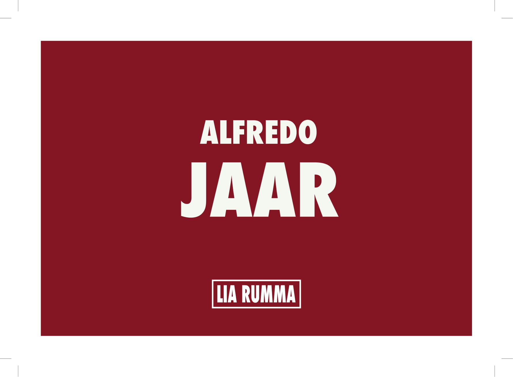 Alfredo Jaar – Lament of the Images
