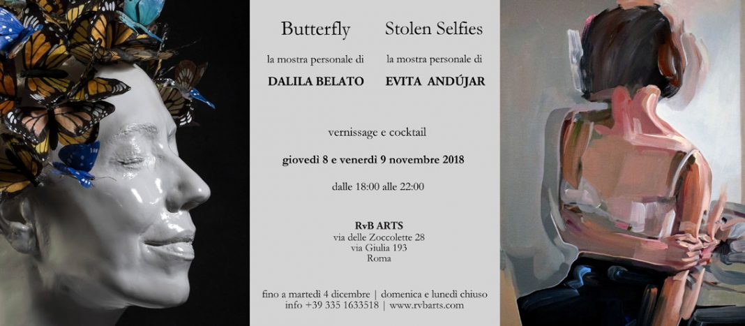 Evita Andújar –  Stolen Selfies / Dalila Belato – Butterflyhttps://www.exibart.com/repository/media/eventi/2018/11/evita-andújar-8211-stolen-selfies-dalila-belato-8211-butterfly-1068x467.jpg