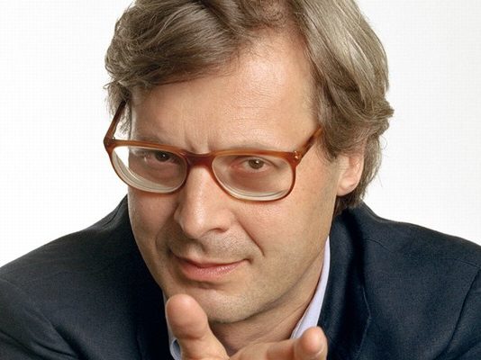 Leonardo con Vittorio Sgarbi Leonardo con Vittorio Sgarbi