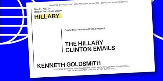 Kenneth Goldsmith – Hillary: The Hillary Clinton Emails