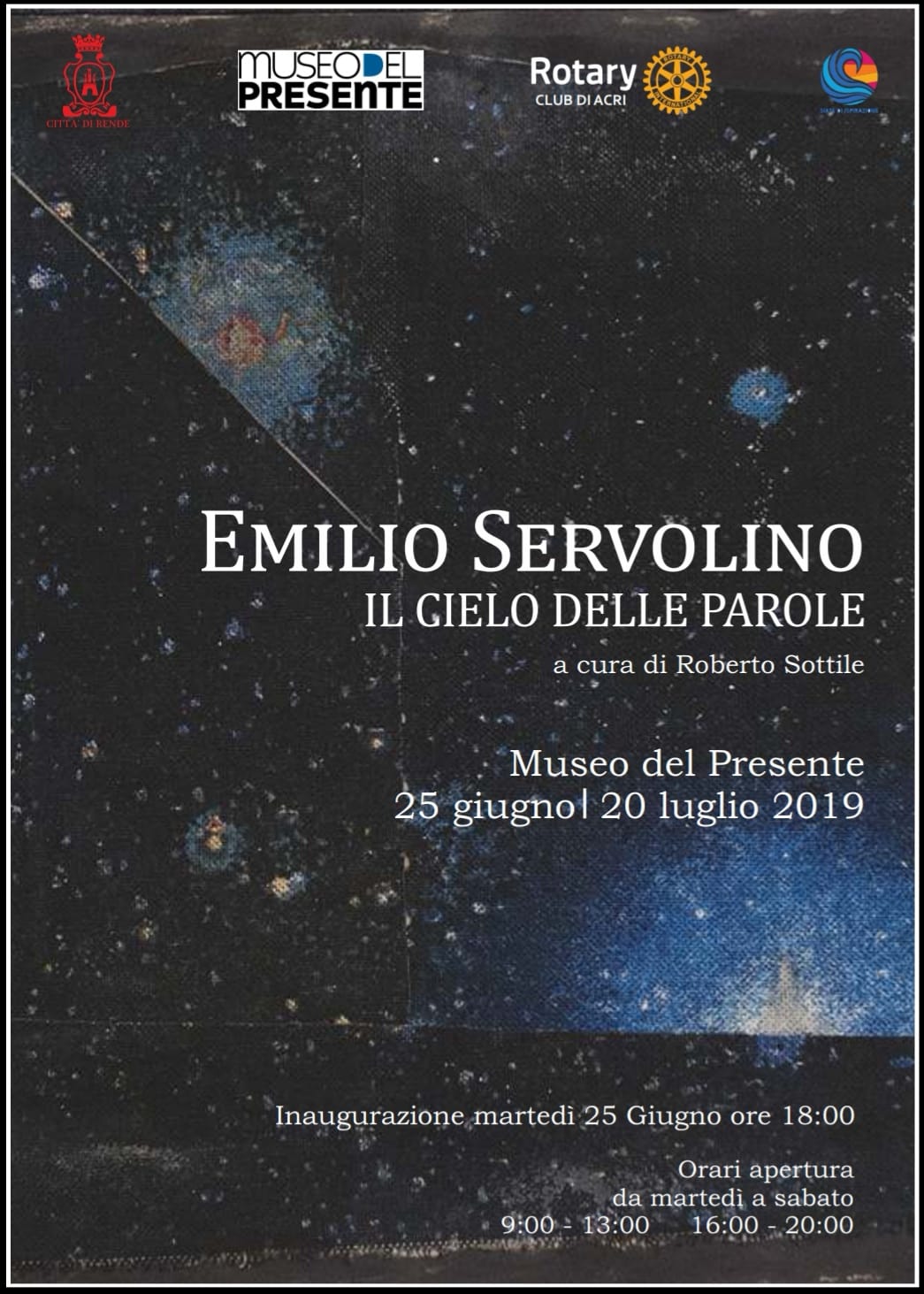 Emilio Servolino – Il cielo delle parolehttps://www.exibart.com/repository/media/eventi/2019/06/emilio-servolino-8211-il-cielo-delle-parole.jpg