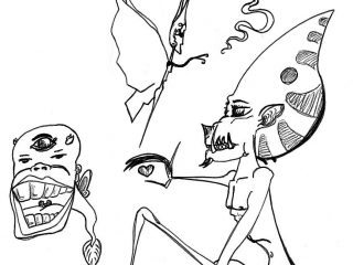 BALLETTO D'AMORE 
____
disegno a penna su carta