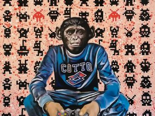 Homo videogamaensis 105x100 cm