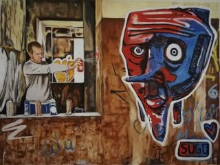 Urban #3 - Oil and Acrylic 75 x 100 cm