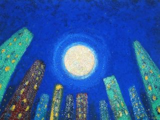 MY OWN PERSONAL MOON
tecnica mista su tela 70x50