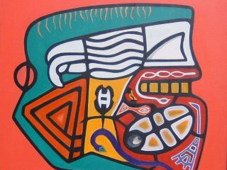 "amuleto" acrilico 60 x 60