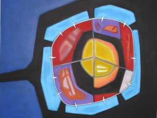 "sguardo" acrilico 80 x 100