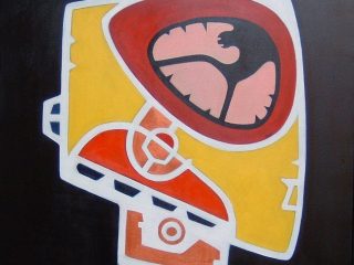 "demone" acrilico 60 x 60