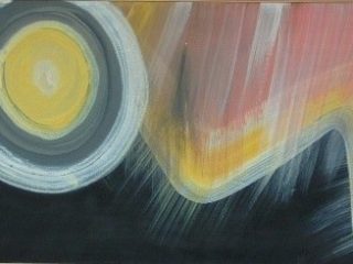 "elementi in tempesta" acrilico 50 x 100
