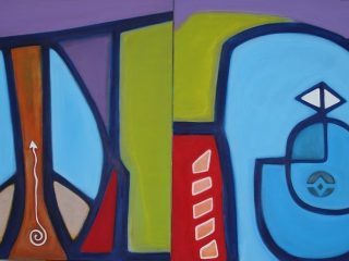 "embrionale a-b" acrilico 2p 80 x 80