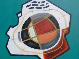 "pianeta" acrilico 60 x 60