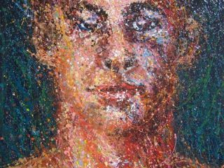 olio su tela, 40x40 cm