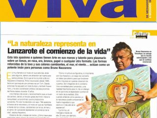 articolo su VIVA LANZAROTE mese di Agosto autore LUIS MIGUEL COLOMA si trova su tutta l'isola sino a Settembre