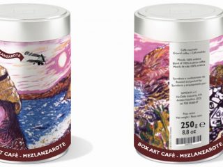 BOX ART SERIGRAFIA SU BARATTOLO 15000 ESEMPLARI PER ISOLE CANARIE FEBBRAIO 2012 