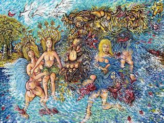 il sogno del delfino gay 50x40 visibile su catalogo virtuale fredart.it q. 8000 euro