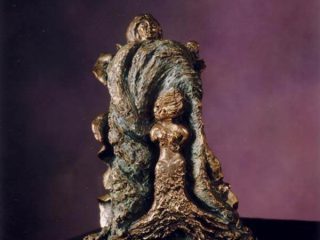 "PERLA DEI BOSCHI", opera in bronzo con fusione a cera persa.